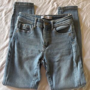 Zara Light Blue Denim Pants